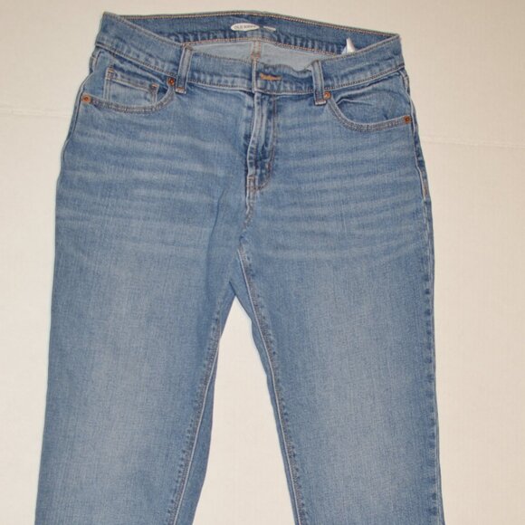 Old Navy Boyfriend Mid-Rise Jeans - Size 2 Petite - Classic Blue - Picture 1 of 7